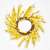 22" Forsythia Wreath